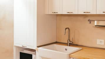 Chambre Quadruple Confort, vue jardin | Cuisine privée