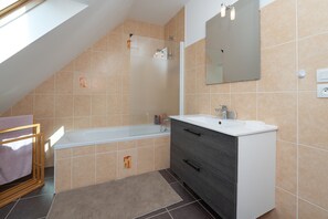 Shower, hair dryer