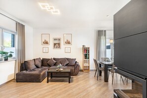 Fernseher, Kamin