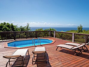 Pool - Villa O'Bed, breathtaking sea view and private pool for 6 guests (Grand-Bourg)