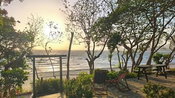 Vista a la playa o el mar