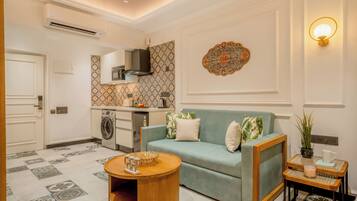 Appartamento, 1 camera da letto, balcone | Area soggiorno