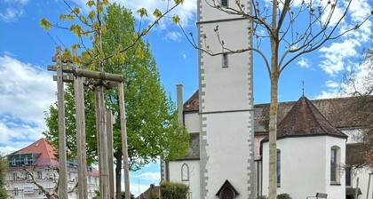 Ferienwohnung Wiesenblick mit gemeinsamer Terrasse, Gartenblick und WLAN
