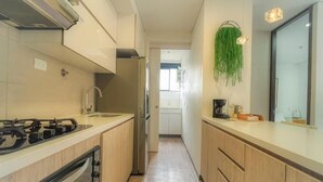 Căn hộ, ban công, quang cảnh thành phố | Bếp riêng
