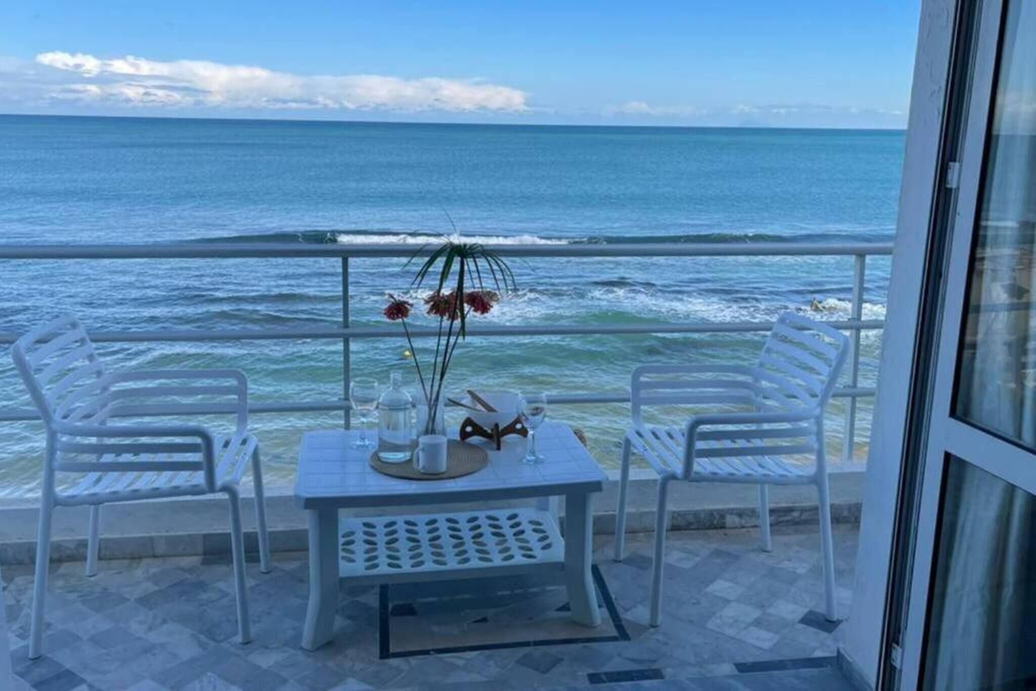 Apartamento, 2 quartos, sacada, vista para o oceano | Sacada