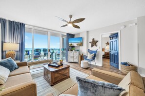 Smart TV - 🌴Island Princess 301 - No Shoes Retreat | Gulf Views | Pool + Hot Tub🌴 (Fort Walton Beach)