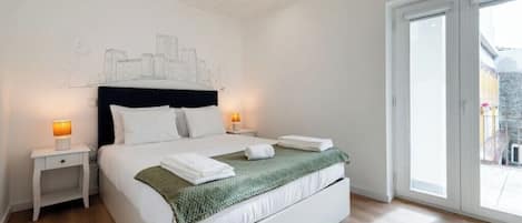 1 habitación, tabla de planchar con plancha, wifi y ropa de cama