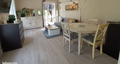 Maison plain pied + jacuzzi 6 personnes 3 chambres avec jardin 600 mÂČ