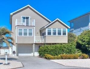 Exterior - Sand Dollar:  Experience renovated 4BR/3BA, Pool, Water Views, Caswell Beach, NC. (Caswell Beach)