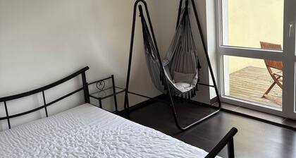 5 Minuten ins Zentrum, 5 Minuten in den Wald, eine gemütliche kleine Wohnung