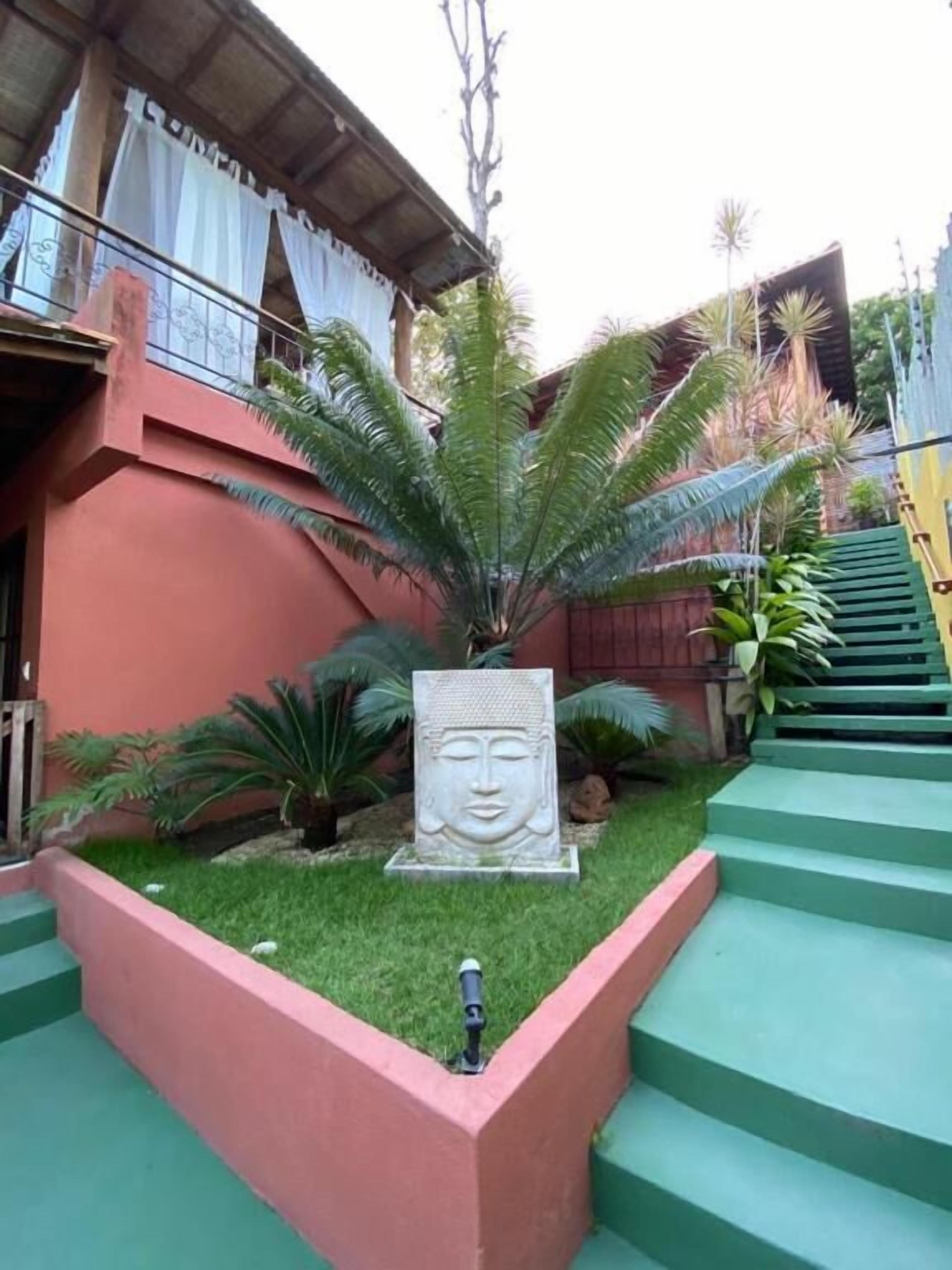 Bangalô família, varanda coberta | Área da propriedade