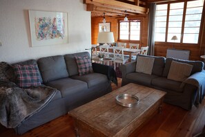 Living area - Chalet Rossier | 10 pers | Rhône view | 4 Vallées (Vex)