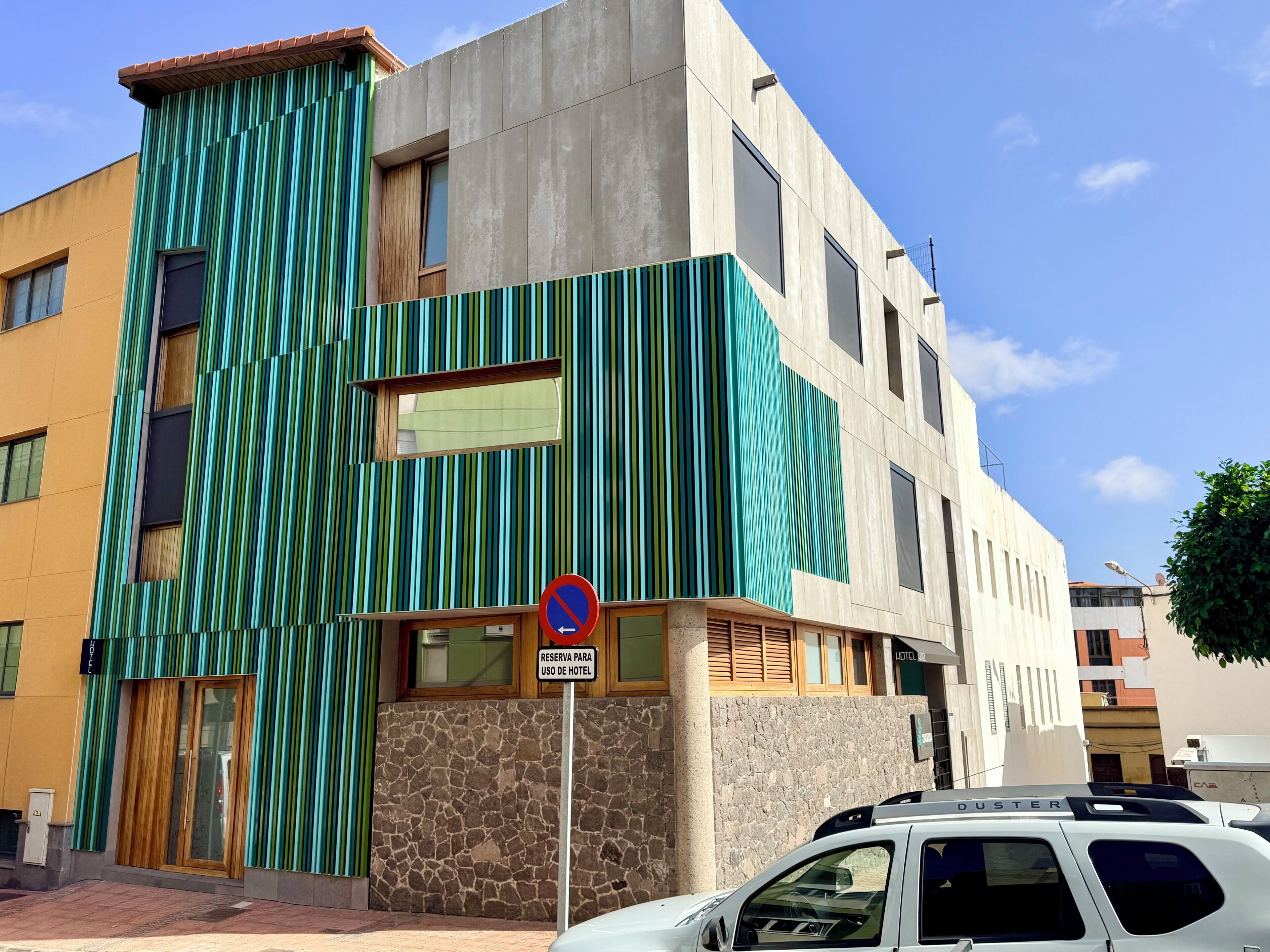 Voorkant van accommodatie