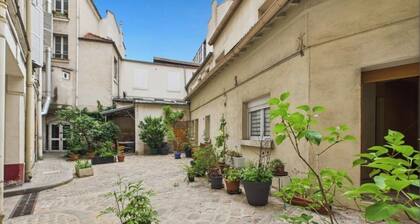 Studio cosy amĂ©nagĂ© avec cour privative â Saint-Cloud