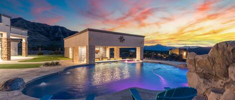 A heated pool