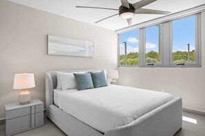 Desk, iron/ironing board, travel cot, WiFi - Brisanova | Modern Poolside Retreat - Top Location (Carolina)