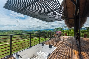 Familien-Ferienhütte, 2 Queen-Betten, Badewanne, Bergblick