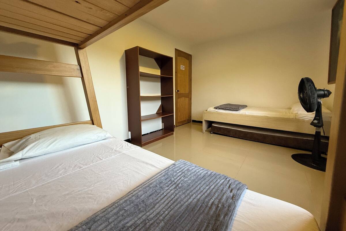 Family Room, Shared Bathroom