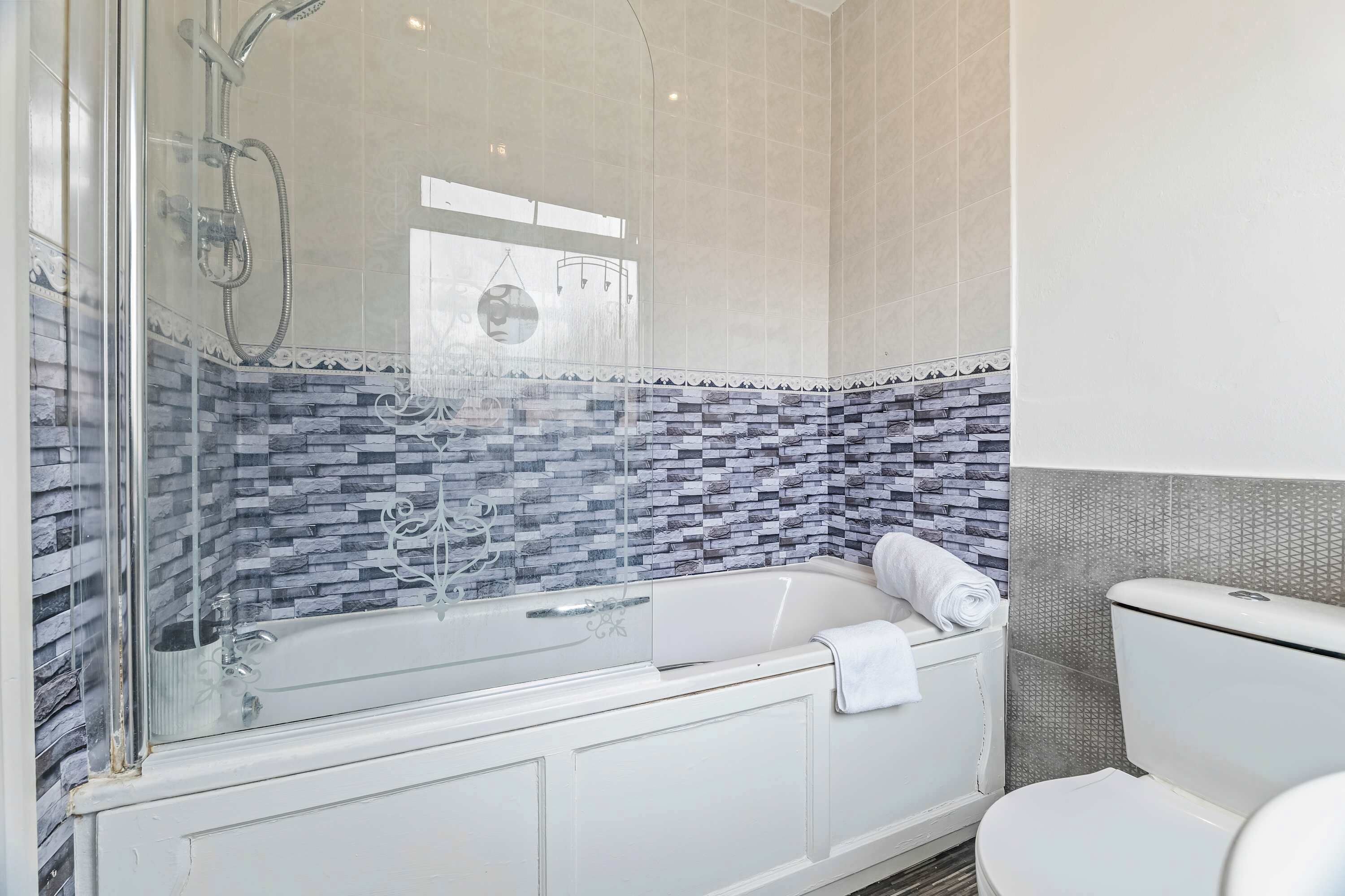 Shower, hair dryer