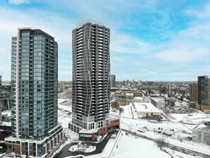 Exterior - Stylish Downtown Suite with Patio & City Views (Kitchener)