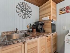 Fridge, microwave, oven, stovetop - Spacious Beach Retreat with Huge Yard and Parking (Old Orchard Beach)