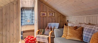 Scenic view with fireplace and EVcharger