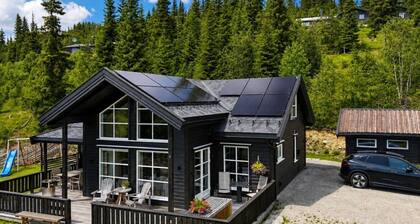 Scenic view with fireplace and EVcharger