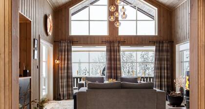 Scenic view with fireplace and EVcharger