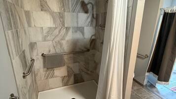 Hair dryer, towels
