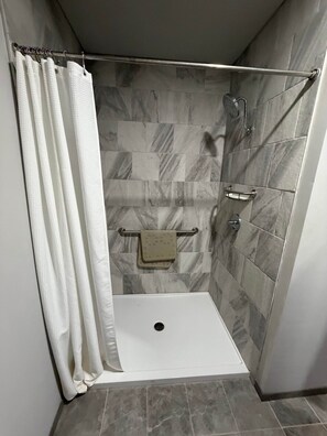 Hair dryer, towels