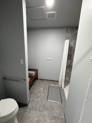 Hair dryer, towels
