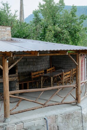 Outdoor dining - 3-bedroom house in serene Debet perfect for relaxing getaways (Debet)