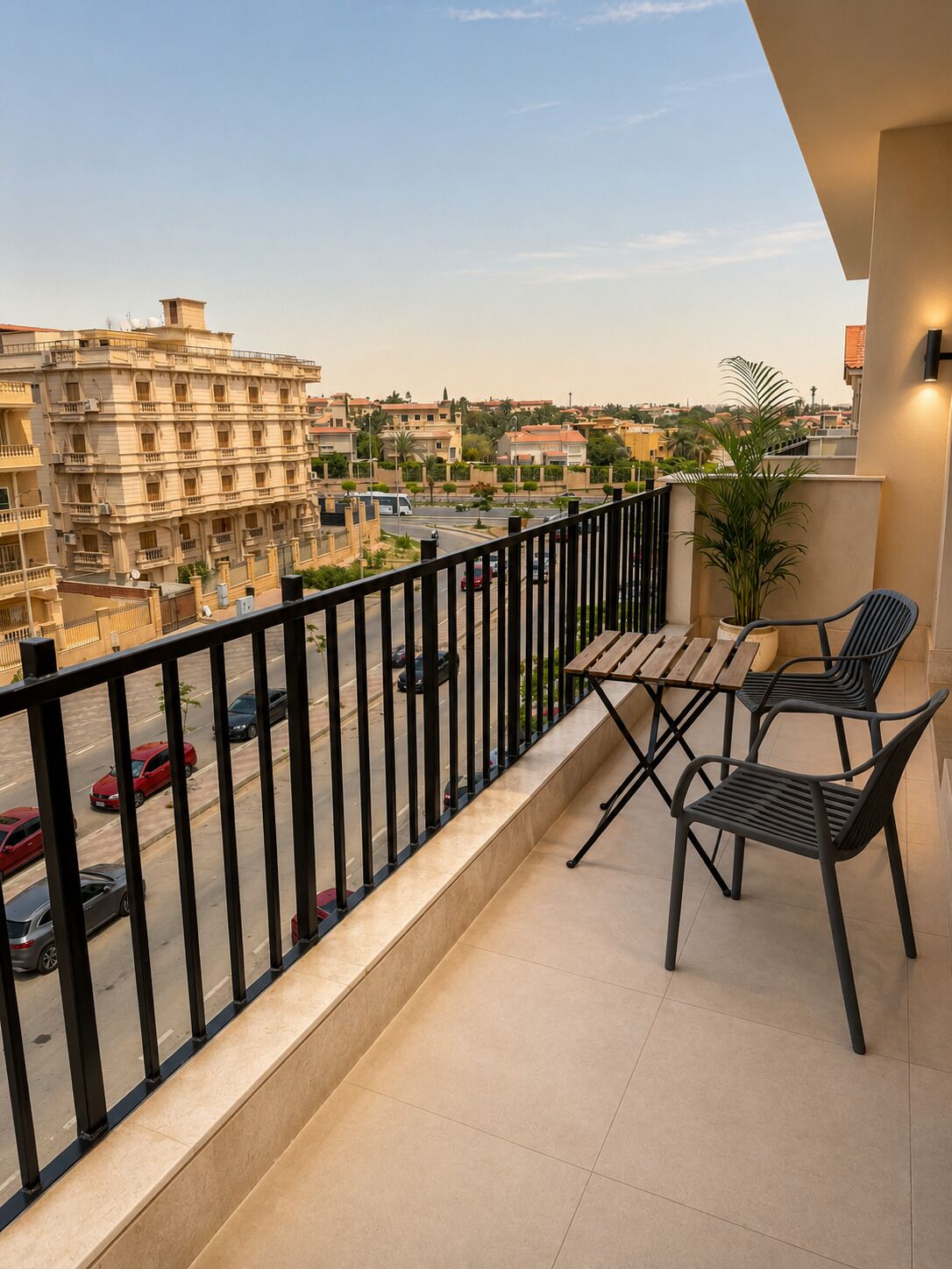 Departamento superior, balcón, vista a la ciudad | Áreas de la propiedad