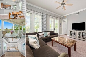 TV, DVD player - Private Balcony | Walking Distance to Pool | Near Attractions (Kissimmee)