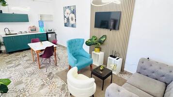 Studiosvit Classic - uteplats - sjöutsikt | Vardagsrum