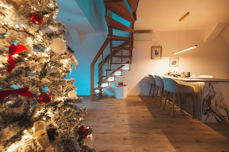 Interior. Europa-Park 8 km funny World 3 km duplex apartment approx. 100 square metres