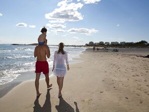 Vlak bij het strand