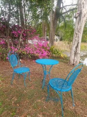 屋外ダイニングエリア