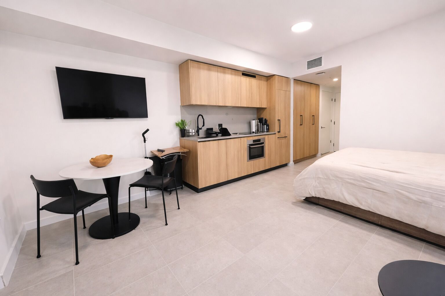 Grand-Studiosuite, Balkon, Meerblick | Eigene Küche | Großer Kühlschrank, Mikrowelle, Ofen, Geschirrspüler