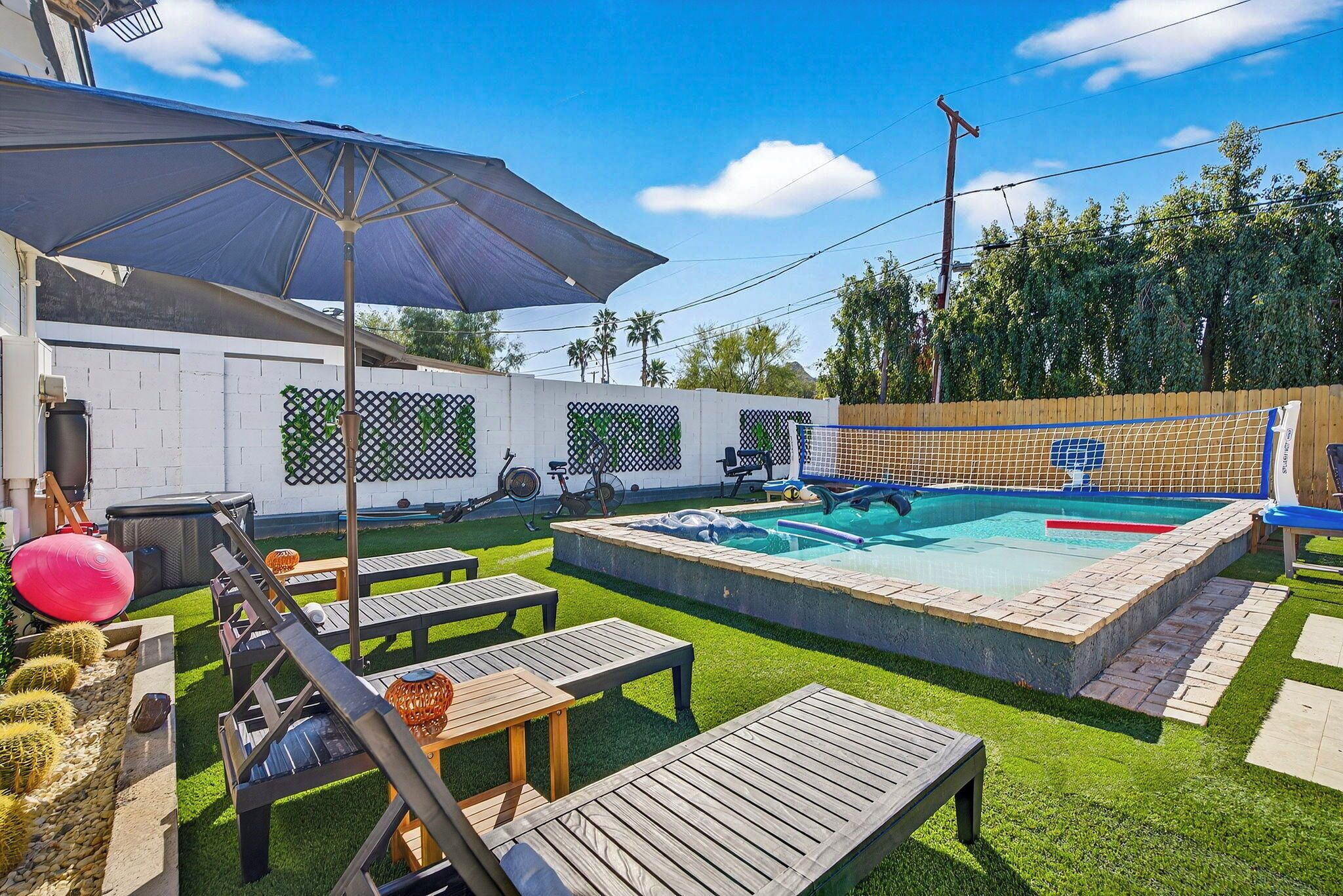 Indoor pool, a heated pool