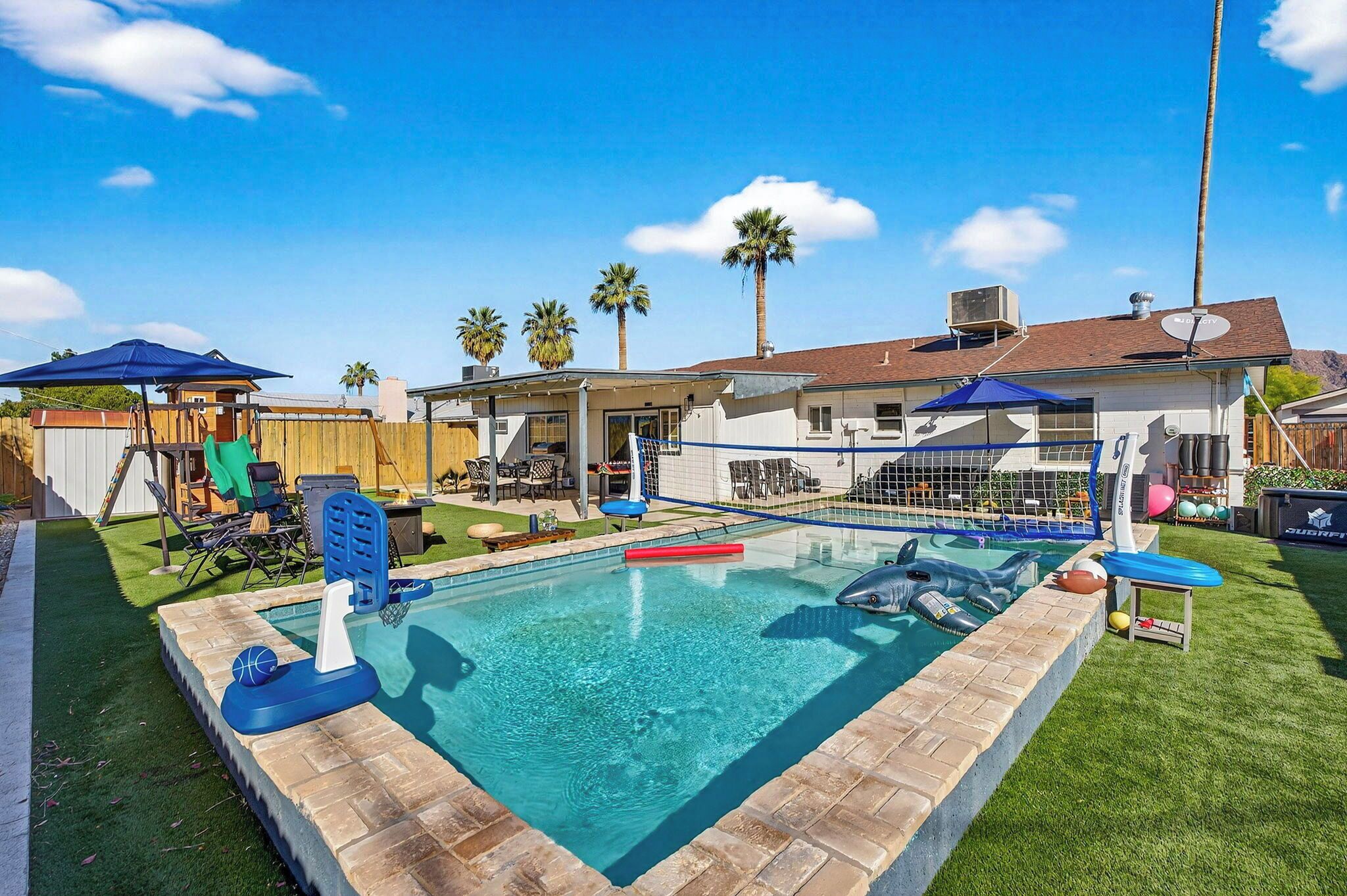 Indoor pool, a heated pool