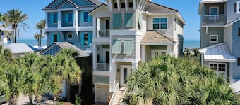 Tiki Tides Oceanfront 7BR w/ Elevator, Heated Pool & Private Boardwalk
