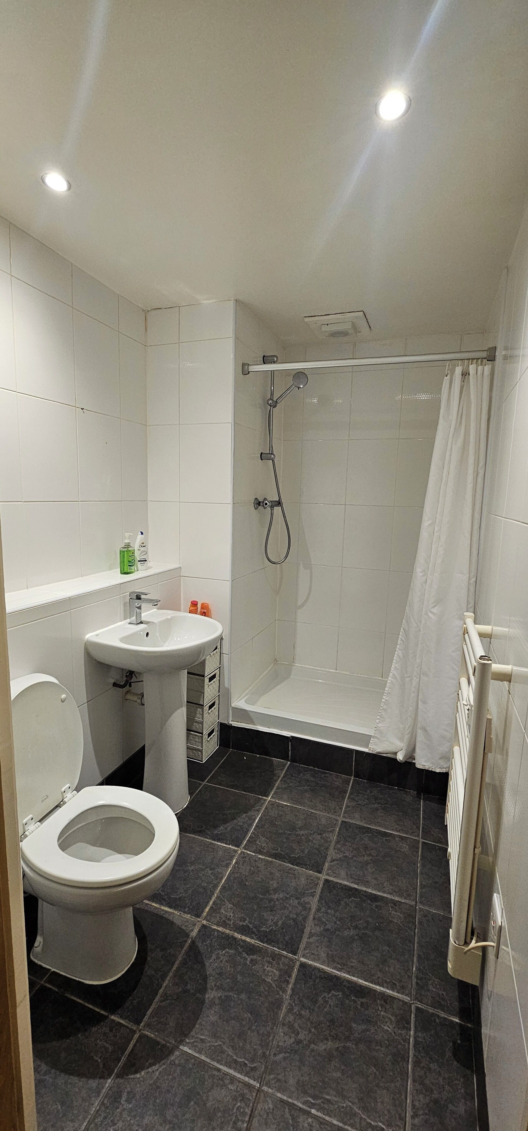Towels, soap, toilet paper