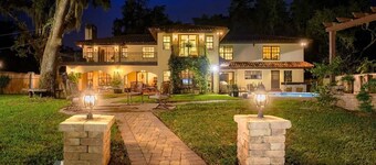 Calm Riverside Mansion with Resort Style Pool, Game Room, BBQ, Fishing