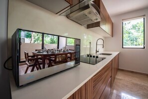 Fridge, microwave, stovetop, coffee/tea maker - Tulum 2BR Retreat/Rooftop Pool, Gym, Movie Theatre (Tulum)
