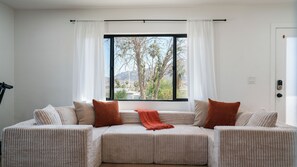 Living area - Stargazing Dome with Hot Tub, E-Scooters, Game Room Retreat (Twentynine Palms)