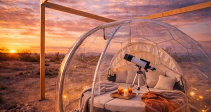 Stargazing Dome with Hot Tub, E-Scooters, Game Room Retreat