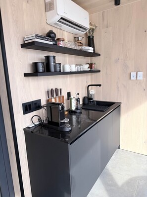 Interior - Luxury Mirror Cabin with Lake View - Storm (Mountainburg)