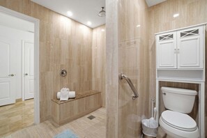 Shower, hair dryer, towels - Family Beach Retreat | Heated Pool | Sleeps 8 | Near Beach (Bonita Springs)