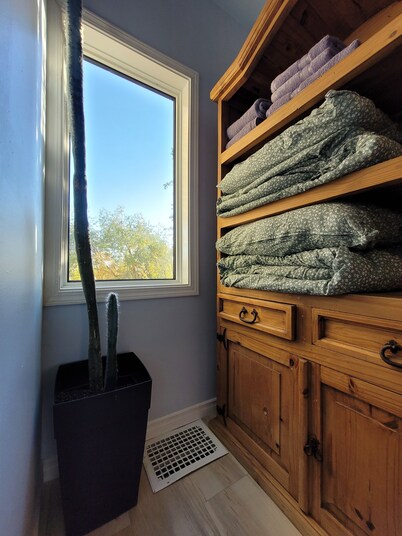 Pretty, cozy, "surprisingly spacious" house close to hospital and downtown.